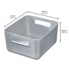 iDesign Plastic Pantry Storage Bin with Handles - Gray - 2 of 4
