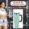 Brentwood 40-Oz. Insulated Stainless Steel Tumbler Cup with Handle, Lid, and Straw, Black - 2 of 4