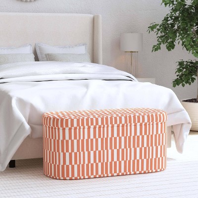 Skyline Furniture Flynn Upholstered Storage Bench