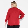 Women's Hello Kitty Oversized Graphic Sweatshirt - Red - 3 of 3
