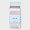 Baby Girls' 3pk 'Hearts and Solid' Printed Tights - Cat & Jack™ Taupe/Gray/Ivory - 2 of 3