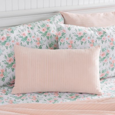 Natalie Crinkle Velvet Decorative Throw Pillow - Martha Stewart