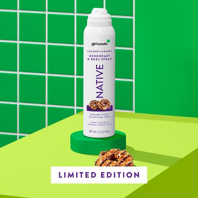 Native Limited Edition Girl Scout Coconut Caramel Cookie Deodorant Spray - 3.5oz_0