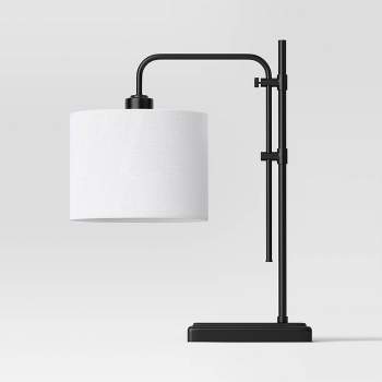Knox Adjustable Shaded Table Lamp Black - Threshold™