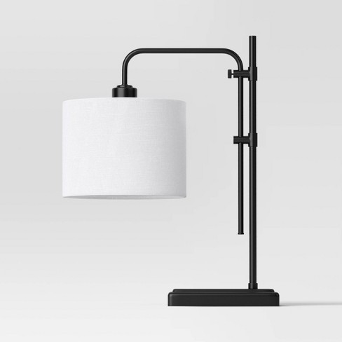 Knox Adjustable Shaded Table Lamp Black - Threshold™ - image 1 of 4