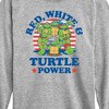 Boys' - Teenage Mutant Ninja Turtles - Red White Turtle Power Long Sleeve Graphic T-Shirt - 2 of 4