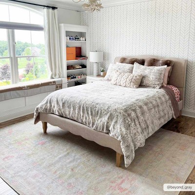 Hauteloom Bozkurt Vintage Flat Pile Washable Rug