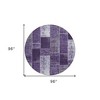 Purple Eggplant And Lavender Patchwork Washable Indoor Outdoor Area Rug - 3 of 4