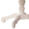 Hillsdale Furniture Bayberry Round Dining Table White: 44" Wood Pedestal, Seats 4, Matte Finish - 4 of 4