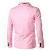 Cloudstyle Men's Casual Slim Fit Suit Jacket one Button Business Daily Blazer - 4 of 4