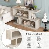 NicBex Modern Console Table with 2-Tier Open Shelf,Symmetrical Sofa Table,Foyer Tables for Entryway,Hallway,Living Room - 3 of 4