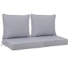 24x24 Inch Outdoor Deep Seat Cushion Set - Waterproof Fade-Resistant Patio Furniture Cushions with Removable Covers - 2 of 4