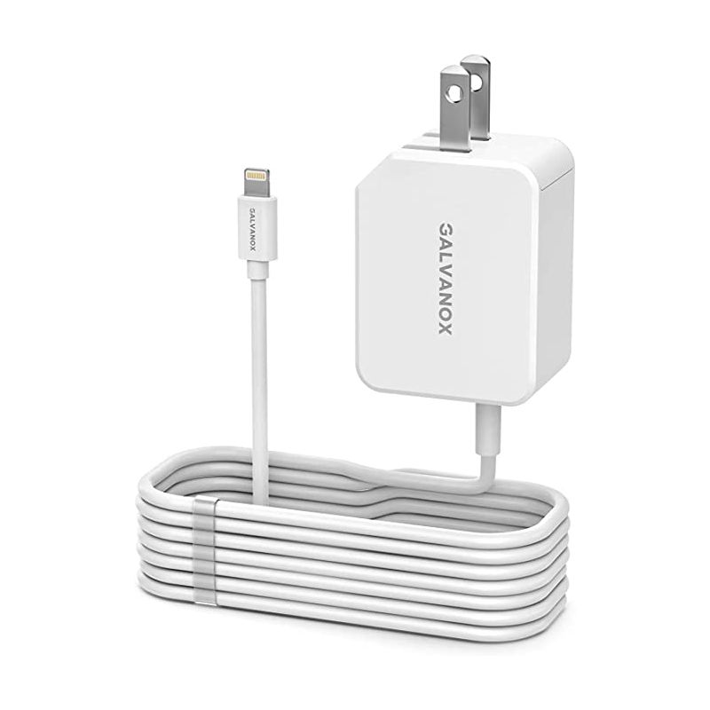 Galvanox MFi Lightning Fast All-in-One Wall Charger Plug & Cable for iPhone and iPad 20 Watt Output, 1 of 8