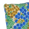 18"x18" Skyline Furniture Square Outdoor Throw Pillow Loiret Blue Citrine: Floral Pattern, Zipper Closure, Polyester Fiber Fill - 3 of 4