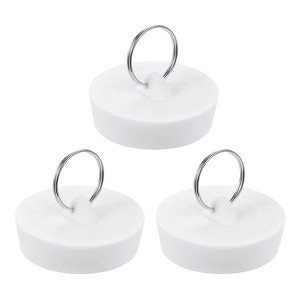 Unique Bargains Bathroom Kitchen Laundry Rubber Hanging Ring Sink Bathtub Drain Stoppers - 1 of 4