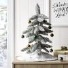 19" Christmas Flocked Tree Round White Base - Wondershop™ - 2 of 3