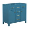 NicBex Bathroom Vanity without Sink/with Sink,Bathroom Sink Vanity with 4 Drawers and 2 Cabinets,36 inch Bathroom Sink Cabinet for Bathroom,Green/Blue - 2 of 4