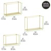 mDesign Metal Floating Wall Mount Vertical Display Frames, Set of 3 - image 3 of 4
