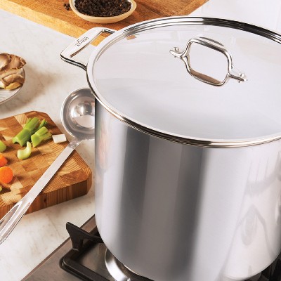 16 Quart Stainless Steel Stockpot with Lid