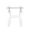 Grungis Square Coffee Table with Tempered Glass Tabletop,Modern Center End Table for Livng Room - 3 of 4