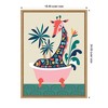 Kate & Laurel All Things Decor 18"x24" Sylvie MCM Giraffe in Bathtub Framed Canvas by Rachel Lee Natural - 3 of 4