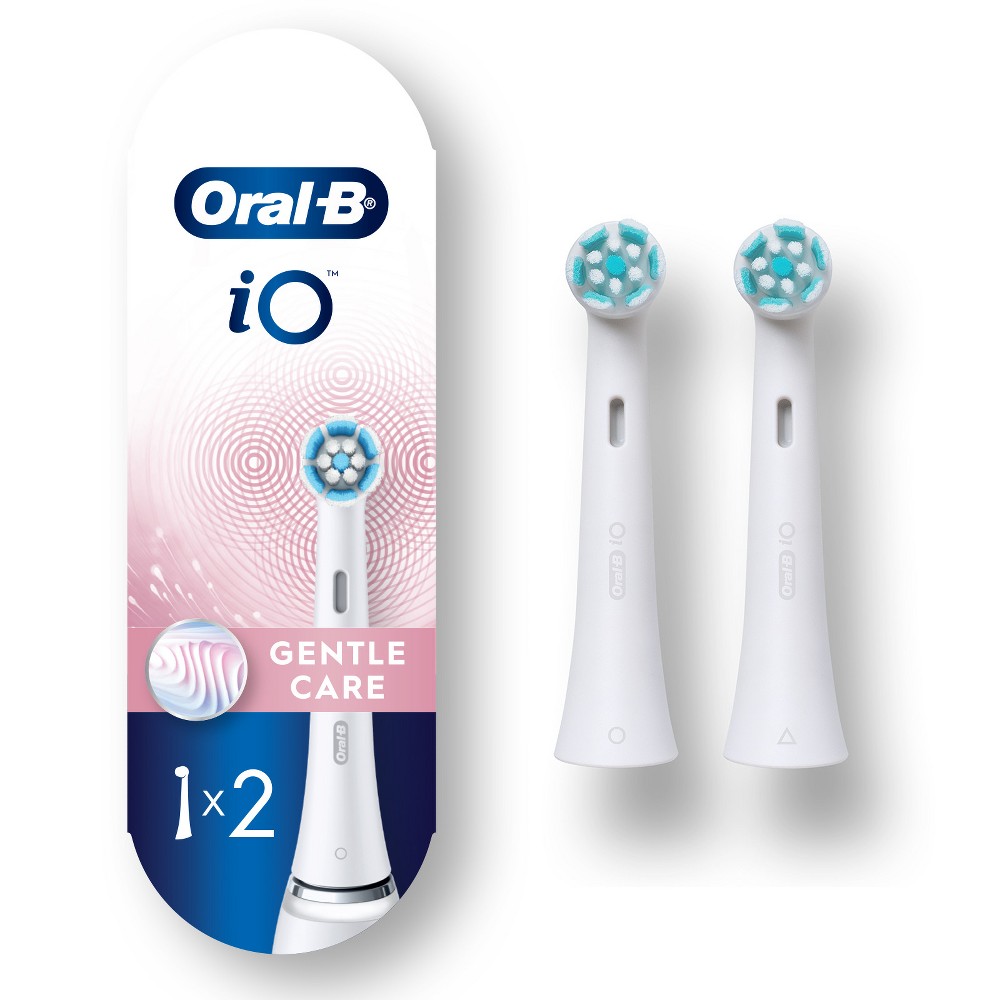 Photos - Toothbrush Head Oral-B IO Gentle Care White Refills 2ct 