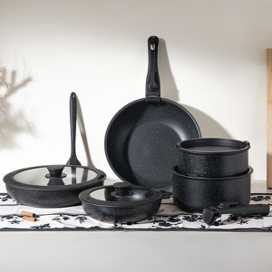 CLEAN EXPERT 12pcs Non-Stick Cookware Set Pots and Pans Set, Induction Non Stick Cooking Set with Spatula and Detachable Handle for Kitchen - 1 of 4