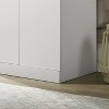 Michael 29.5" White Double Door Wardrobe Cabinet Armoire with Shelf and Hanging Rod - 4 of 4