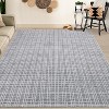 TackView Washable Checkered Area Rugs, Throw Carpet for Bedroom Living Room Entrance Laundry Bathroom Plaid Modern Farmhouse Rug - 2 of 4
