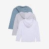 X RAY 3 Pack Kids And Boys 100% Cotton Long Sleeve Hoodie T-Shirts - 2 of 4