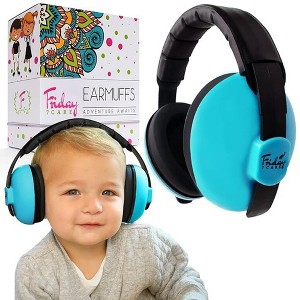 Friday 7Care Baby Headphones - Baby Ear Protection | Baby Noise Cancelling Headphones for Ages 0-36 Months, Blue - 1 of 4