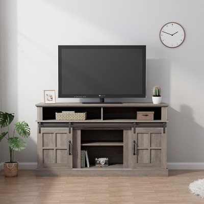 CAVINAS TV Stand Modern 58 Inch TV stand with Storage Cabinet and Shelves Entertainment Center