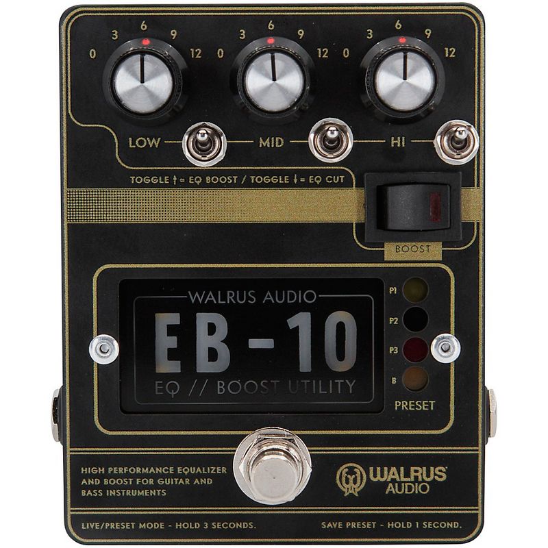 Walrus Audio EB-10 Preamp/EQ/Boost Effects Pedal, 1 of 5