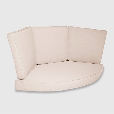 Halsted 4pc Outdoor Half Round Corner Sectional Cushion Set - Tan - Threshold™