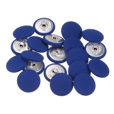 Unique Bargains Metal Shank Round Cloth Covered DIY Sewing Buttons 20 Pcs