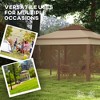 Gulches 11'x11' Pop-Up Canopy, Outdoor Patio Gazebo Shelter with Removable Zipper Netting, Instant Event Tent with 114 Sq Ft Shade & Carry Bag, Khaki - 4 of 4