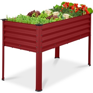 Best Choice Products 48x24x30in Elevated Galvanized Metal Garden Bed w/ Corner Protectors - 1 of 4