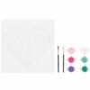 Vivid by Brea Reese: Acrylic Mini Paint-By-Number Kit, Flower Heart, 6 x 6" - 3 of 4