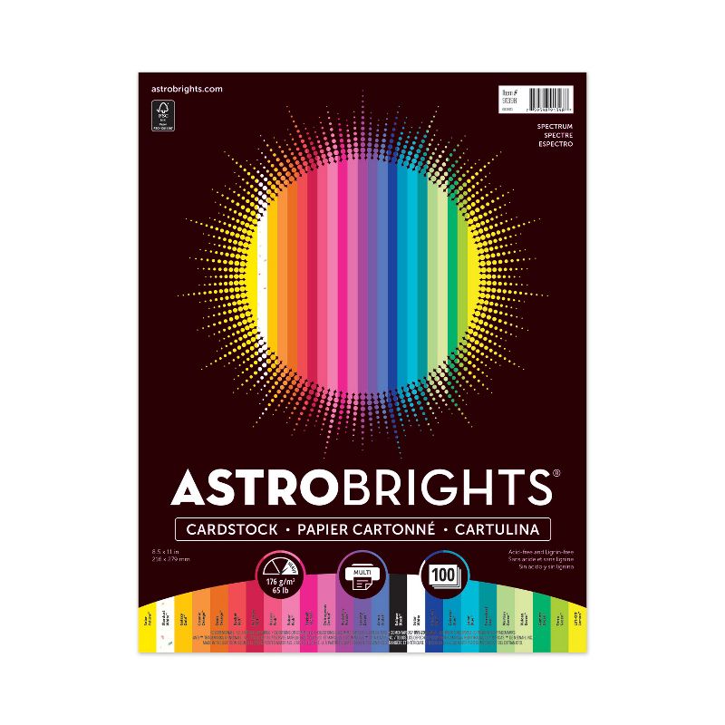 Astrobrights Cardstock Paper 65 lbs 8.5" x 11" 91398, 2 of 6