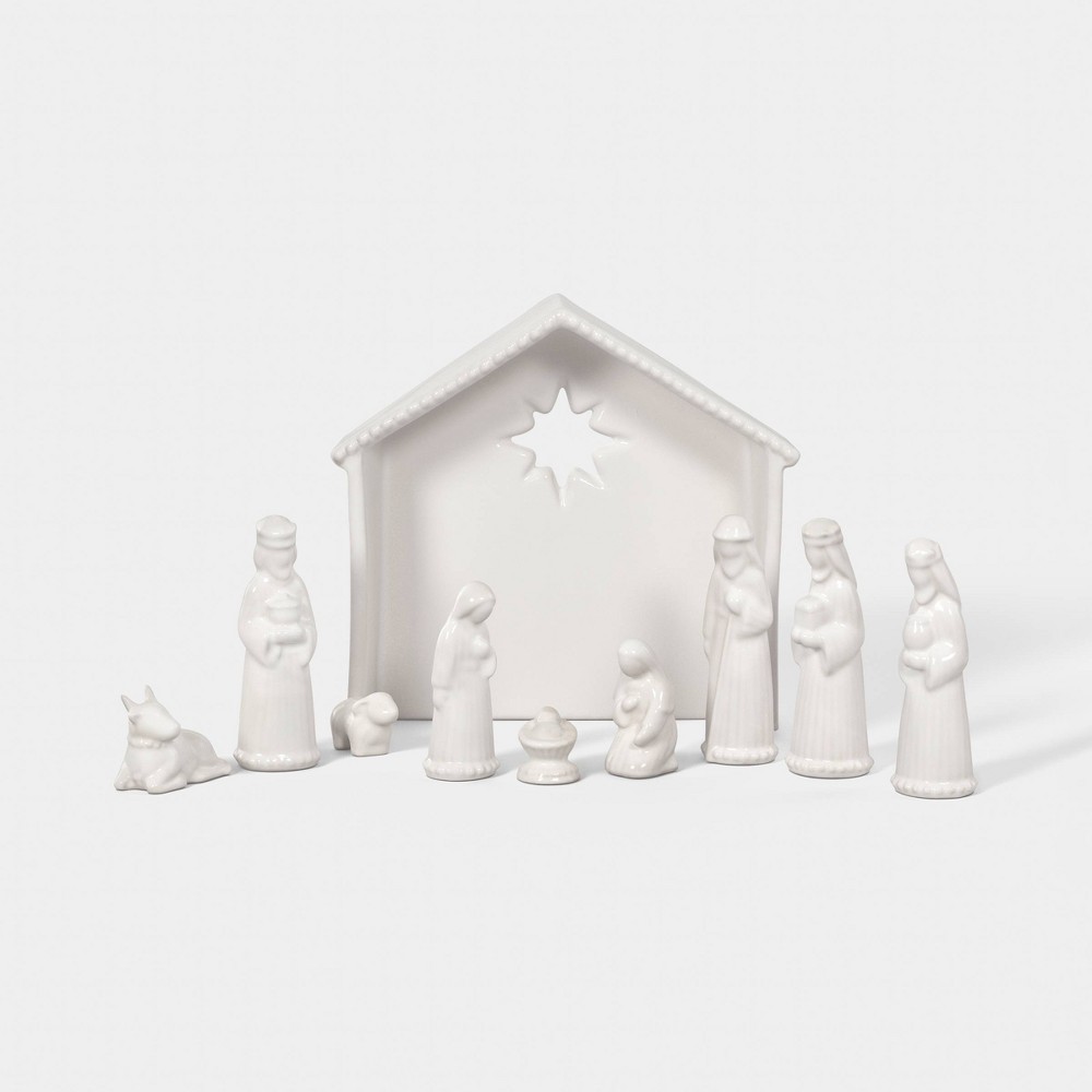 Beaded Ceramic Nativity Set - Threshold™