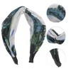 Unique Bargains Women's Wide Tie Landscape Painting Headbands Blackish Green 1 Pc - 3 of 4