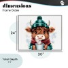 Stupell Industries Cozy Hot Chocolate Cow Framed Giclee Art - 4 of 4