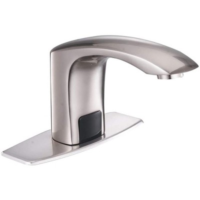 BWE Automatic Sensor Touchless Bathroom Sink Faucet With Deck Plate