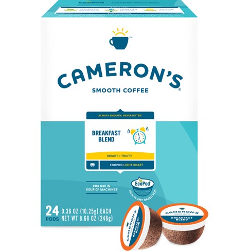 Cameron's Breakfast Blend Light Roast Coffee Pods - 24ct : Target
