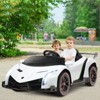 Infans 12V 2-Seater Licensed Lamborghini Kids Ride On Car w/ RC & Swing Function White - 4 of 4