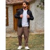 COOFANDY Mens Cargo Pants Relaxed Fit Casual Linen Pants Drawstring Sweatpants with 6 Pockets - 3 of 4