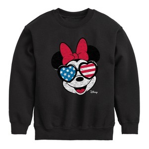 Boys' - Disney - Americana Graphic Long Sleeve Fleece Sweatshirt - 1 of 4