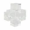 Sagebrook Home Modern Crystal Glass Geometric Sculpture for Living Room, Bedroom and Office Decor, Clear/Frosted, 6 L x 6 W x 6 H Inches - image 2 of 4