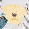 Simply Sage Market Boho Hello Summer Drink Boxy Crop Top - 3 of 4