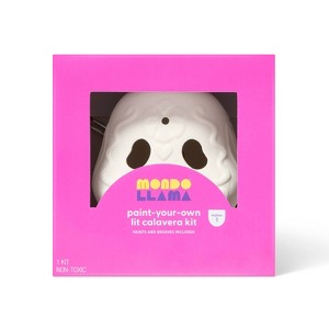 Día de Muertos Craft Lit Ceramic Calavera Painting Activity Kit